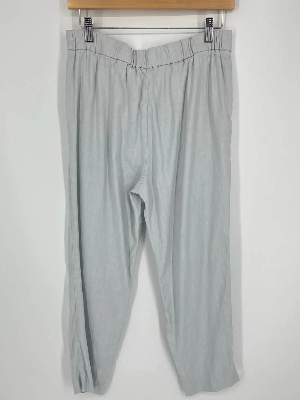 Aritzia Babaton Cohen Linen Blend Cropped Trouser Pant Women's Size 10 in Stone